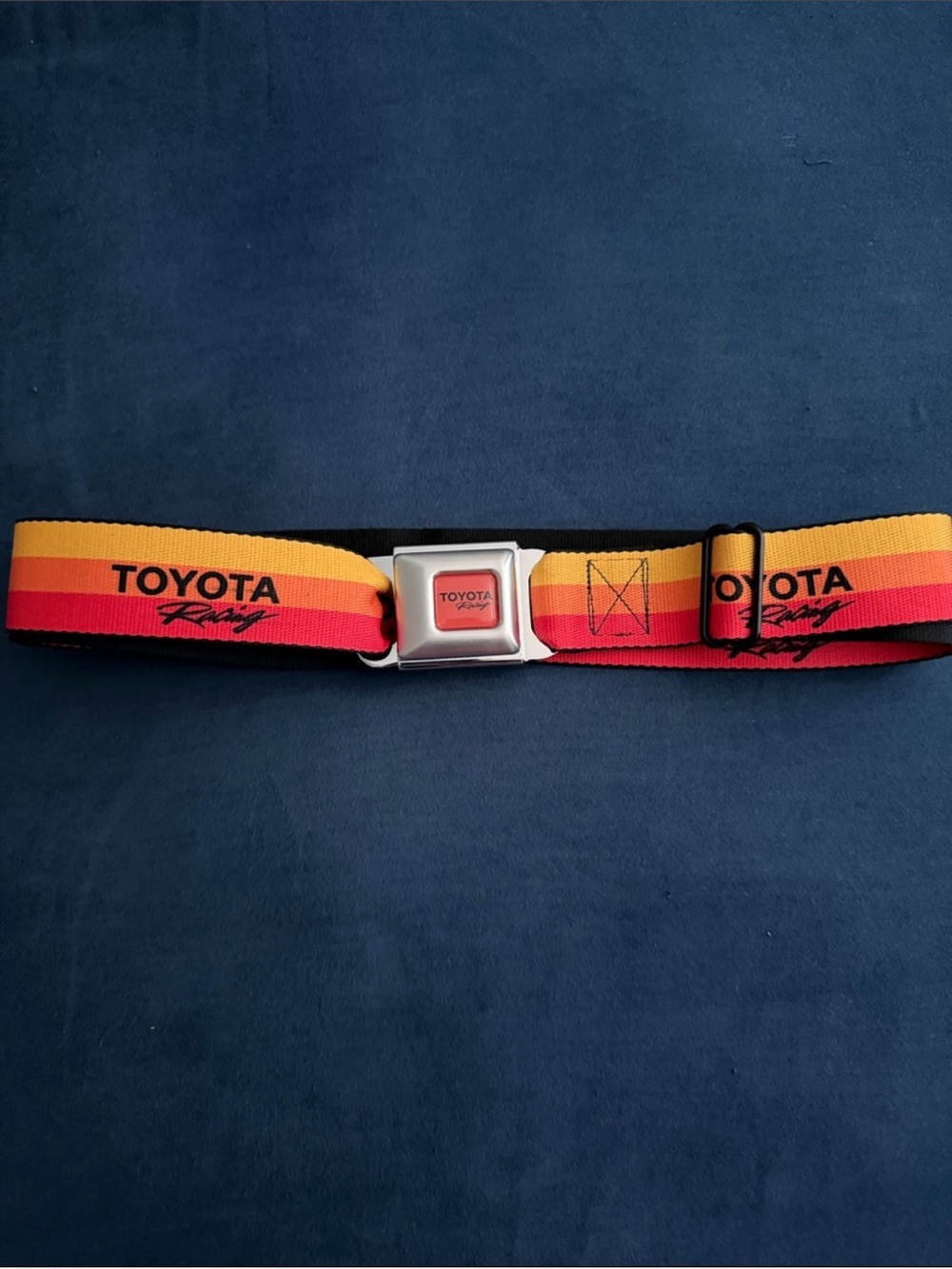 Toyota Racing Seatbelt-Style Men's Belt in Classic Colors